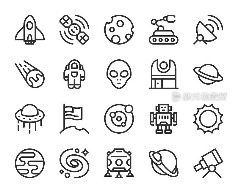 Space - Line Icons